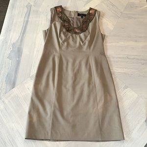 HILTON HOLLIS Size12 Women’s Dress Jacket Suit SET~Classic Business~Beaded Style